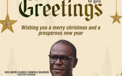 HON (BARR) OLADELE BANKOLE-BALOGUN CELEBRATES WITH CHRISTIANS