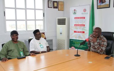 NEW EIRS HELMSMAN, ODIOR OSIRENIMHE, ASSUMES OFFICE; TOURS OFFICES AS EXECUTIVE CHAIRMAN